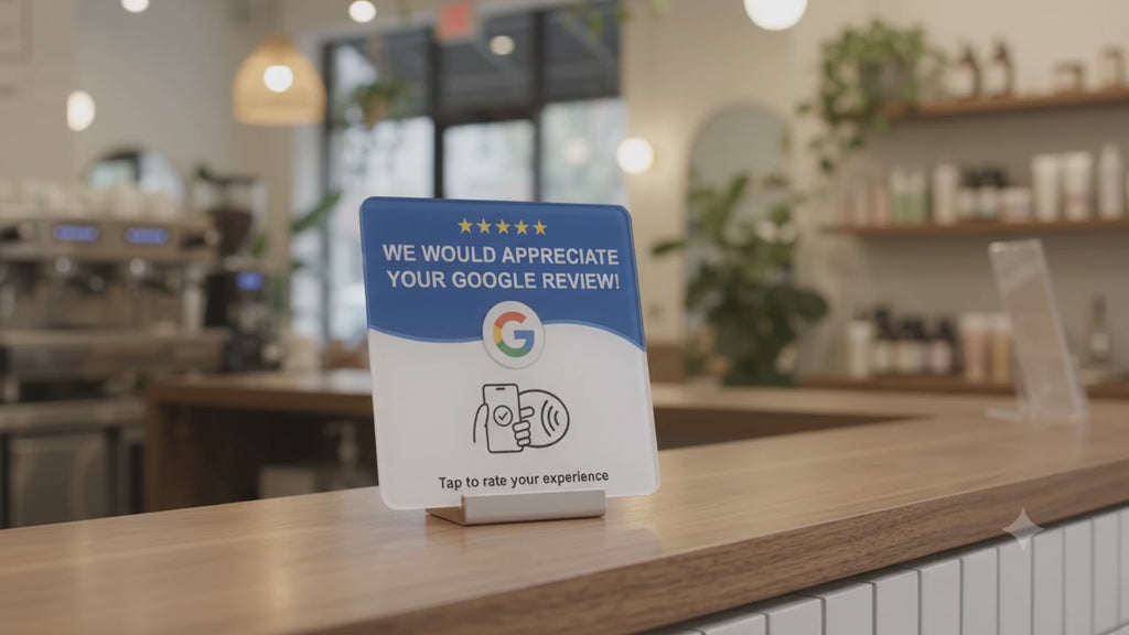 Tarjeta para Reseñas de Google - Consigue Más Reseñas 5 Estrellas